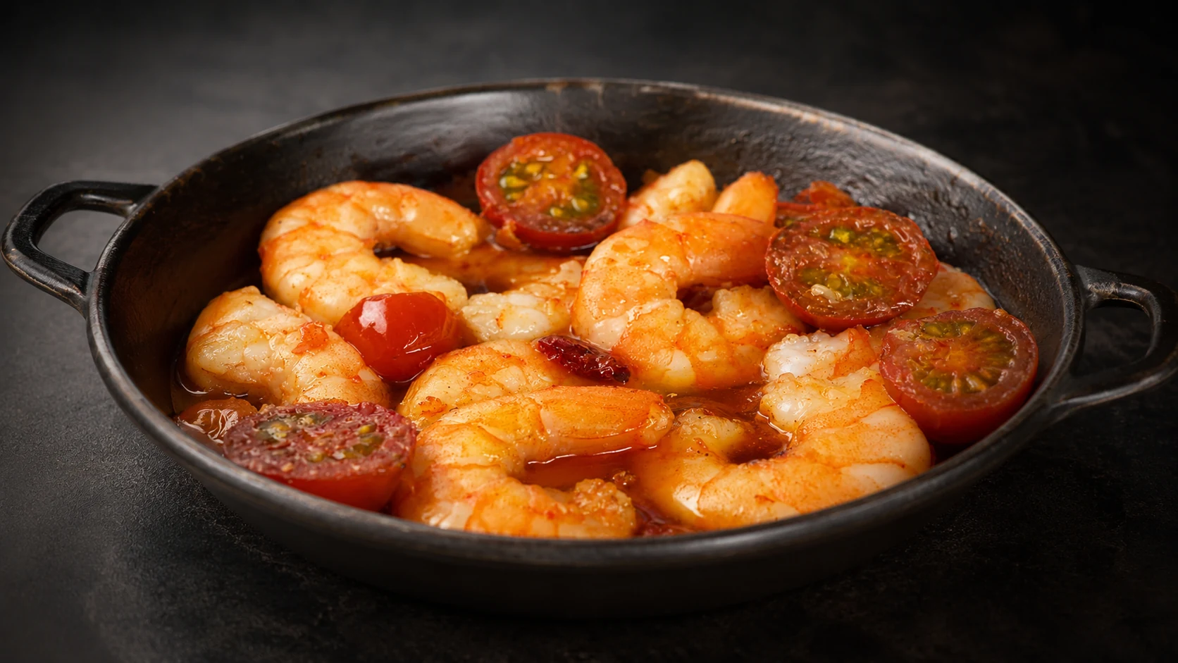 Langostinos con tomate