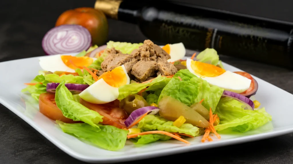Ensalada mixta huerta y mar